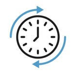 working full time clock icon