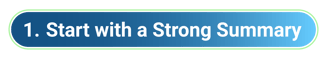 018_TC_Blog_Candidates - 1-Start with a Strong Summary