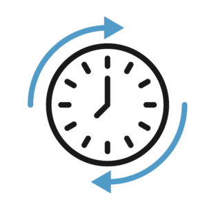 working full time clock icon
